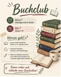 Flyer zum Ganztagskurs Buchclub