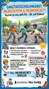 Flyer zum Ganztagskurs Indoor Inliner