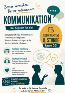 Flyer zum Ganztagskurs Kommunikation