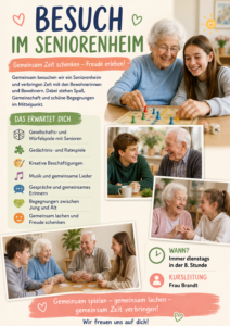 Flyer zum Ganztagskurs Seniorenheim