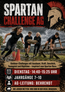 Flyer zum Ganztagskurs Spartan Challenge