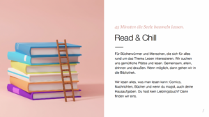 Flyer zum Ganztagskurs Read & Chill